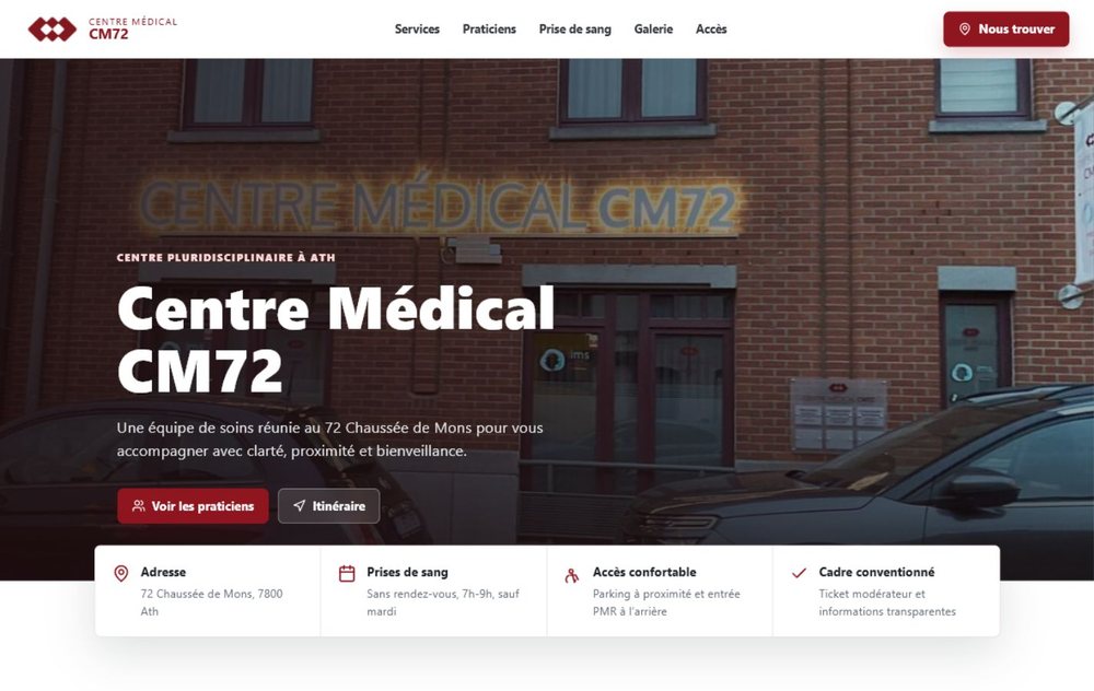 Site Centre Médical CM72
