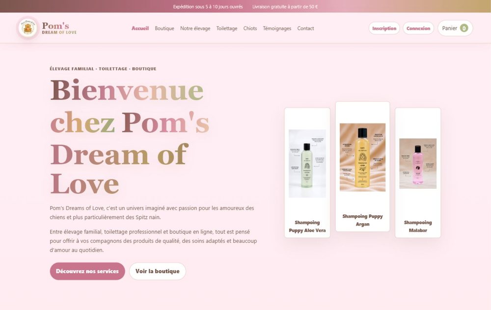 Site Pom's Dream of Love